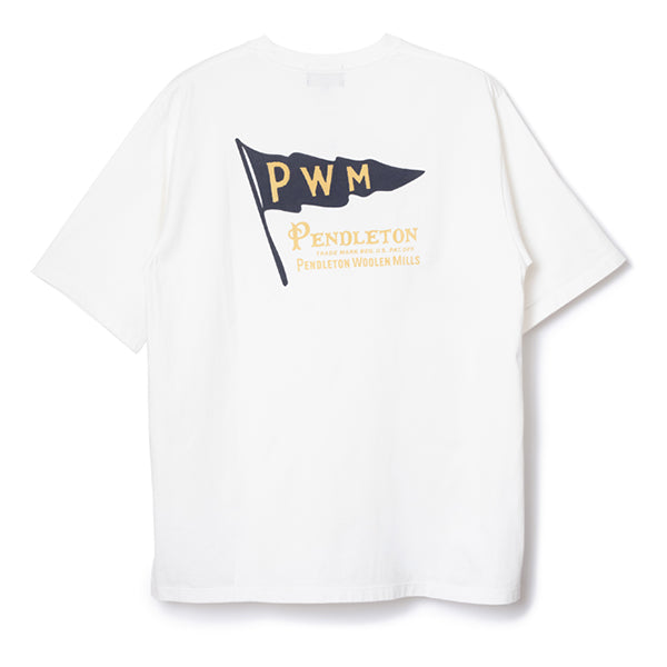 ペンドルトン メンズ ショートスリーブ ナショナルパークガーメントダイ バックプリントTシャツ オフホワイト