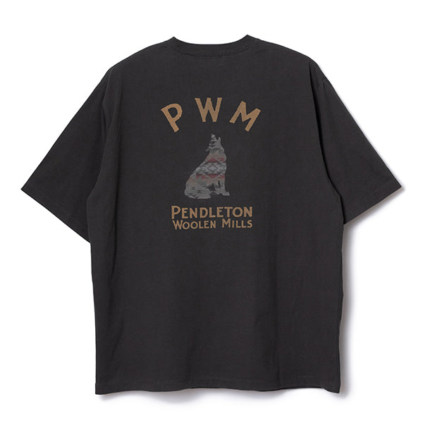 ペンドルトン メンズ ショートスリーブ ナショナルパークガーメントダイ バックプリントTシャツ チャコール
