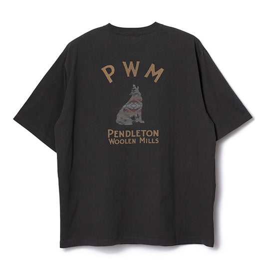 ペンドルトン メンズ ショートスリーブ ナショナルパークガーメントダイ バックプリントTシャツ チャコール