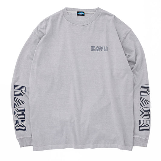 カブー メンズ スリーブプリント ロングスリーブTシャツ