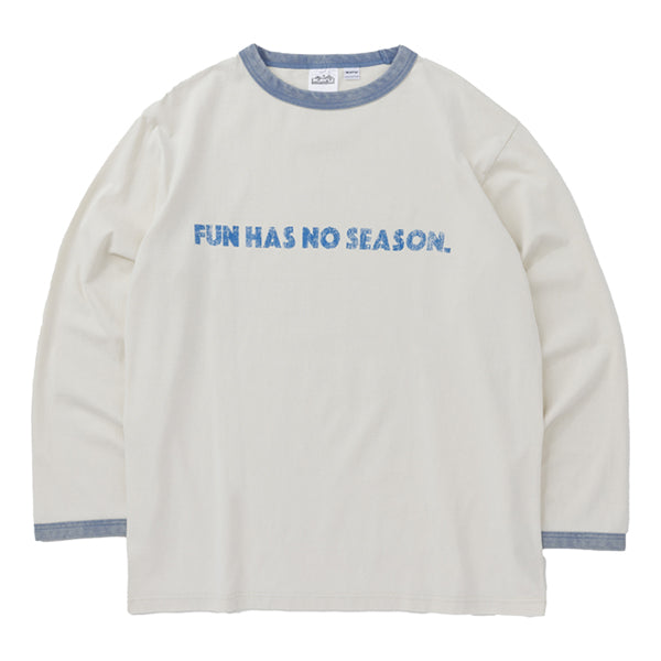 カブー メンズ フレーズ ロングスリーブ リンガー Tシャツ ファン