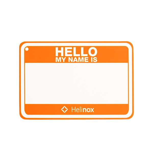 ヘリノックス Hello my name is パッチ